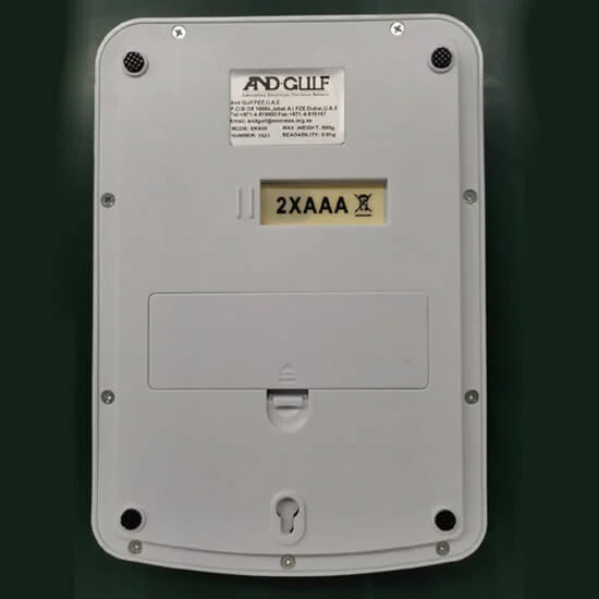 AND-GULF-Precision-Balance-600gm-GSM-Balance-EK600-Round-Back-Side