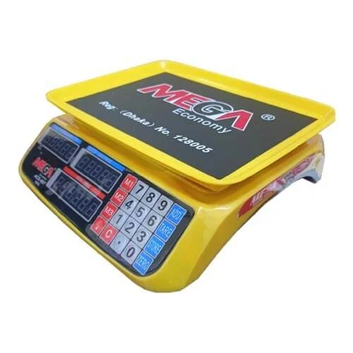 Mega-15-Kg-Economy-ACS-607-Tray-Plate-Scale-Angle