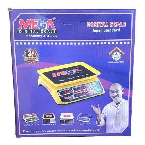 Mega-15-Kg-Economy-ACS-607-Tray-Plate-Scale-Packet