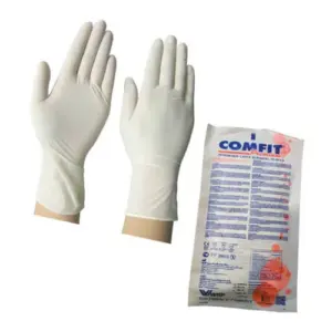 Comfit Surgical Hand Gloves 1 Pair Powdered Latex Gloves Original Malaysian