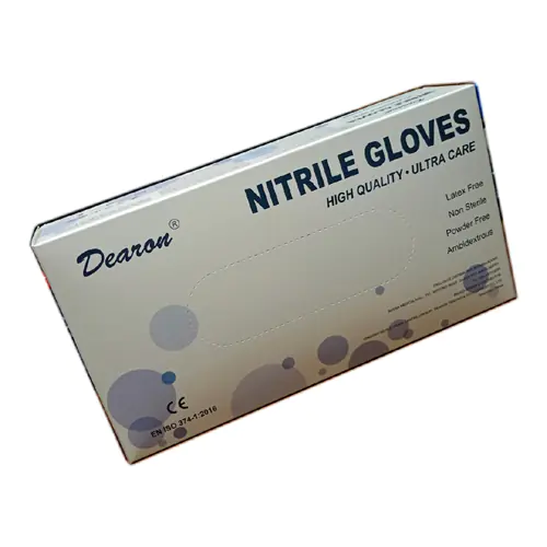 Dearon Nitrile Powder Free Hand Gloves – Large - Image 2