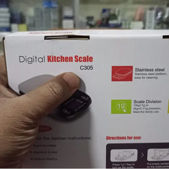 Digital Kitchen Scale 10Kg C305 Food Diet Balance - Image 3