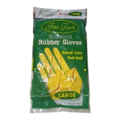 Fine Touch 28cm Household Rubber Gloves 1 Pair - Image 2