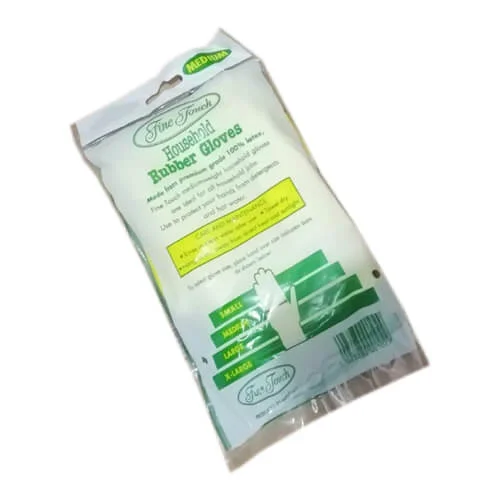 Fine Touch 28cm Household Rubber Gloves 1 Pair - Image 3