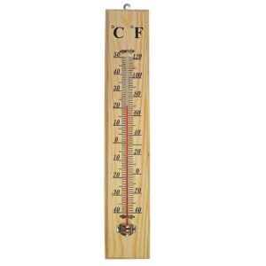 Wooden thermometer