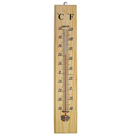 Wooden thermometer