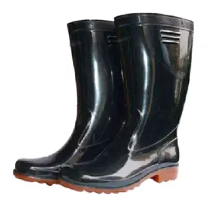 JCD Waterproof Gum Boot Black Color, Size: 43