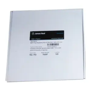 James Heal BHT Free Polythene Film 63 Microns 100 Pcs
