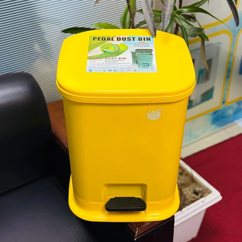 20L Pedal Dust Bin BD – Plastic Foot Operated Waste Bin with Inner Bucket - Image 3
