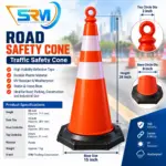 28 Inch Traffic Safety Cone | Road Safety Cone