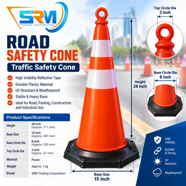 28 Inch Traffic Safety Cone | Road Safety Cone