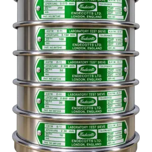 200mm Sand FM Sieve Set with Stainless Steel Test Sieves
